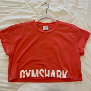 Gymshark coral crop top